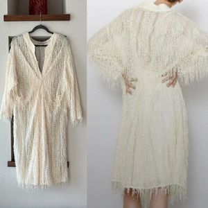 NWOT Zara textured weave statement dress